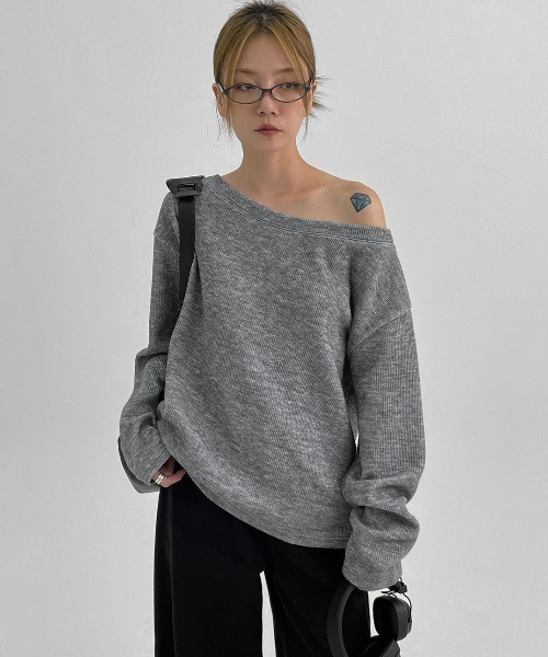 「BLACKUP」 長袖カットソー ONESIZE カーキ レディース_画像9