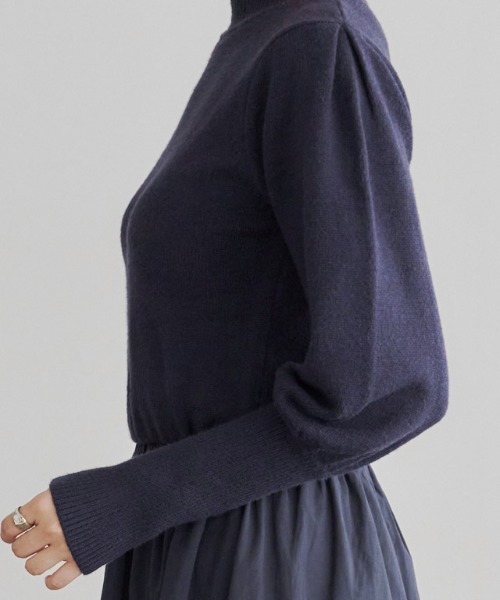 「Pierrot」 ドッキングワンピース M チャコールグレー×ブラック レディース_画像5