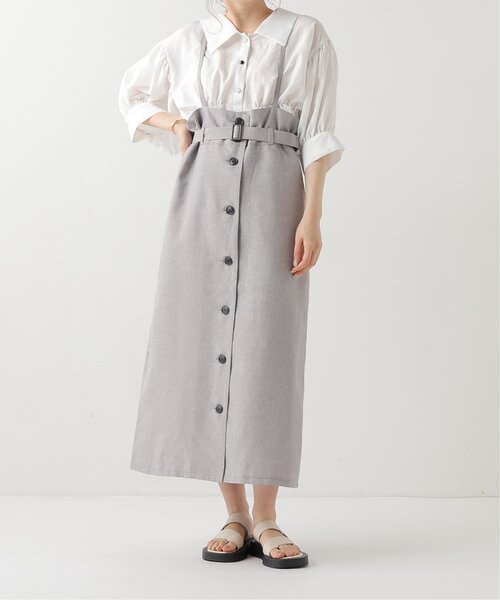 「RAY CASSIN」 ロングスカート FREE グレー レディース_画像3