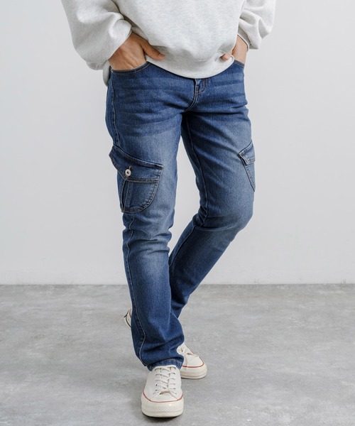 「Rocky Monroe」 デニムパンツ M ブルー メンズ_画像7