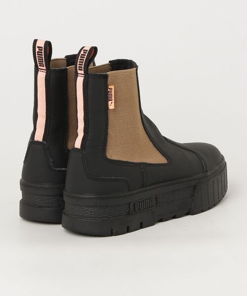 「PUMA」 ショートブーツ 23cm ベージュ レディース_画像2
