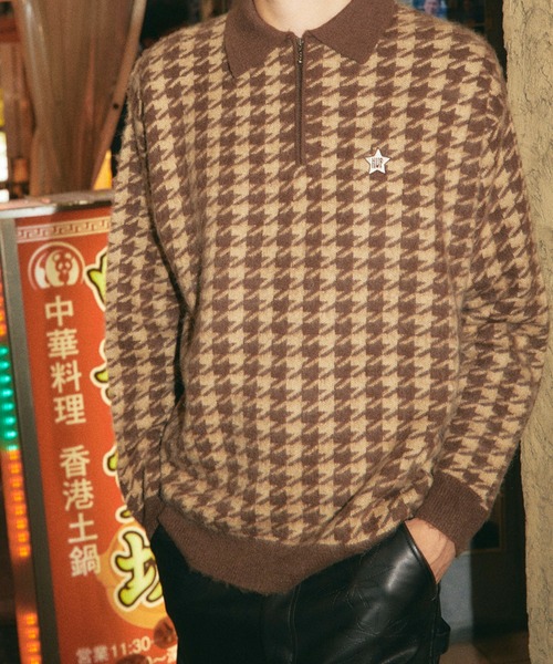「HUF」 長袖ポロシャツ SMALL オートミール メンズ_画像7