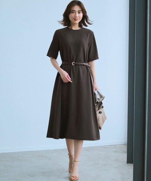 23区（ニジュウサンク） ワンピース ストレッチジョーゼット フレア