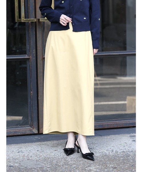 fifth（フィフス） ロング スカート 「ウォッシャブル」フェイクレザー