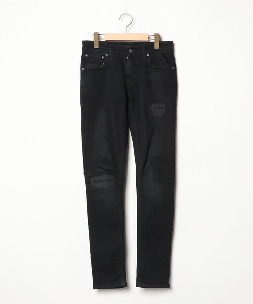 「Nudie Jeans」 スキニーデニムパンツ 28inch ブラック メンズ