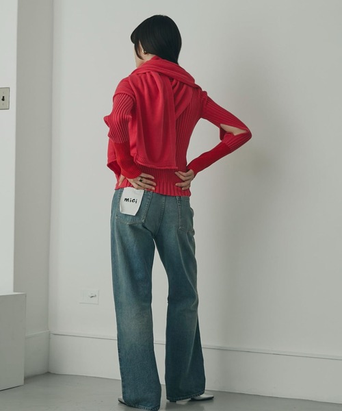 「mici」 長袖ニット ONE SIZE ピンク レディース_画像6