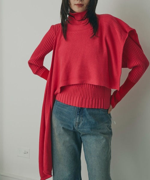 「mici」 長袖ニット ONE SIZE ピンク レディース_画像8