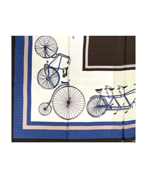 ストール マフラー 自転車柄 スカーフ レディースの画像