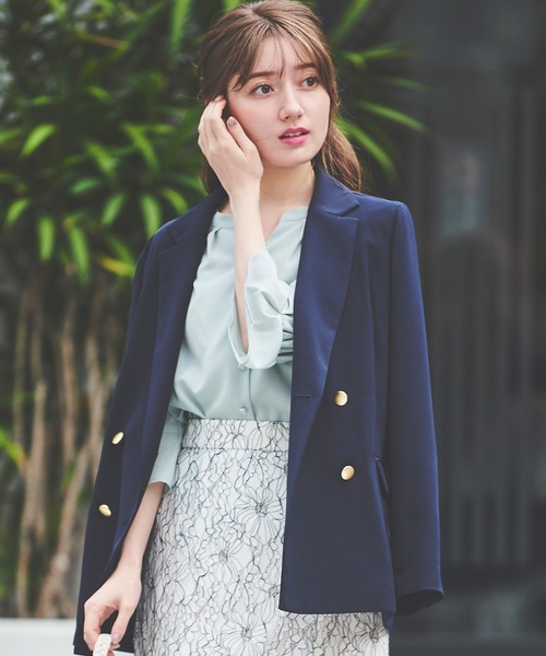 「LAISSE PASSE」 テーラードジャケット 38 ベージュ レディースの画像