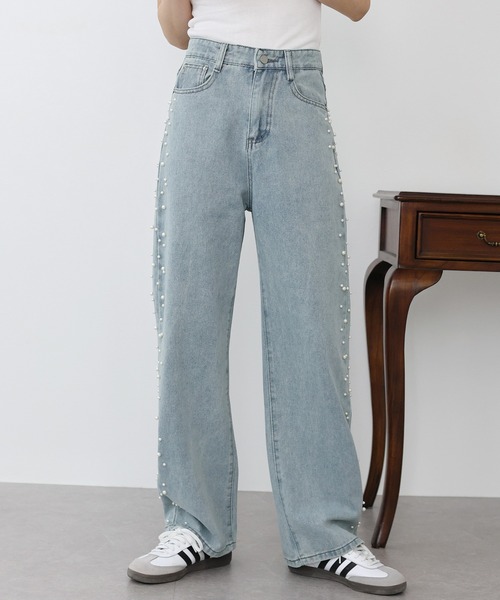 「BLUEEAST」 デニムパンツ SMALL ホワイト レディース_画像2