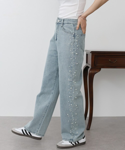 「BLUEEAST」 デニムパンツ SMALL ホワイト レディース_画像4