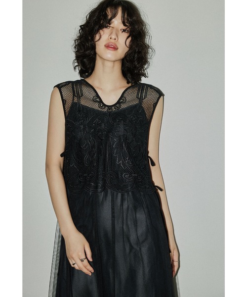 niana コンビワンピース niana（ニアナ） コンビワンピース M ブラック レディース : ZOZOTOWN