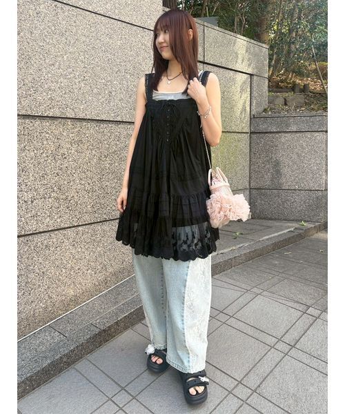 FURFUR（ファーファー） ワンピース レースデザインチュニック