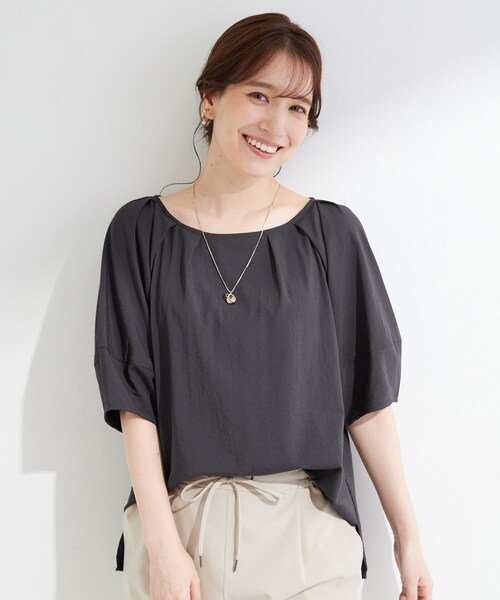 SHOO・LA・RUE（シューラルー） ブラウス シャツ 半袖 「S-LL/洗濯機可