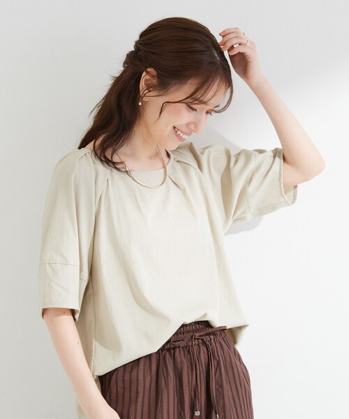 SHOO・LA・RUE（シューラルー） ブラウス シャツ 半袖 「S-LL/洗濯機可