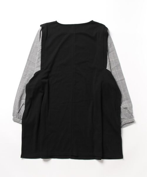 「MB mint breeze」 長袖チュニック 4L ブラウン レディース_画像2
