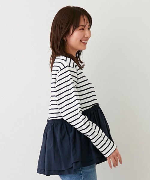 「petit main LIEN」 長袖チュニック FREE ライトピンク レディース_画像6