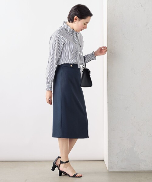 「NOLLEY'S Sophi」 長袖ブラウス 38 ブルー系その他 レディース_画像9