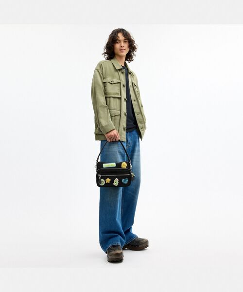 ショルダーバッグ 「COACH | BRAIN DEAD」ダコタ クロスボディ バッグ・シグネチャー ナイロン・パッチ メンズ レディースの画像