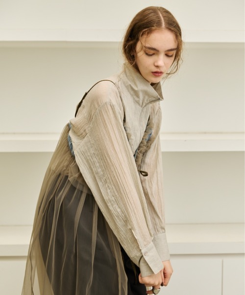 AIC. ワンピース チュールフリルデニムワンピース : ZOZOTOWN Yahoo!店