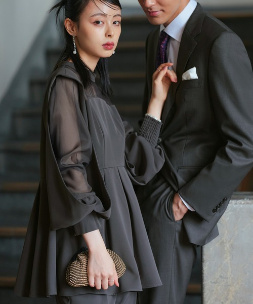 「RUIRUE BOUTIQUE」 セットアップ LL ブラック レディース_画像2