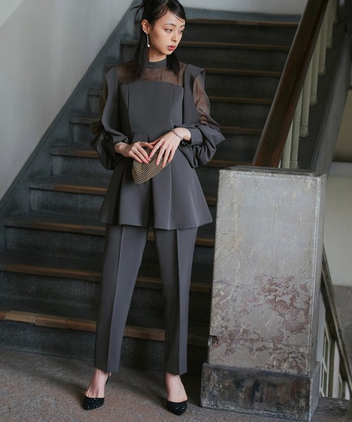「RUIRUE BOUTIQUE」 セットアップ LL ブラック レディース_画像3