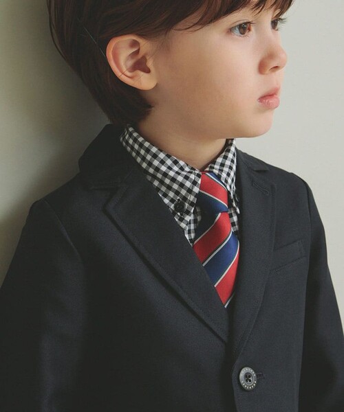 「branshes」 「KIDS」テーラードジャケット 110 ネイビー キッズ_画像6