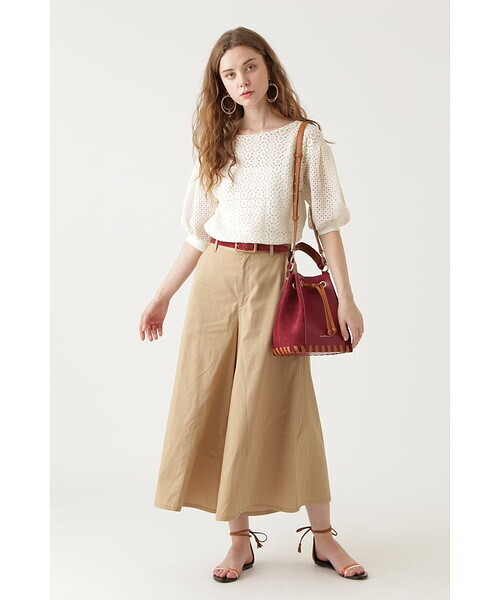 「JILL STUART」 半袖ブラウス FREE ホワイト レディース_画像7