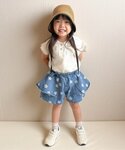 パンツ 「リンク」サイドフレアショートパンツ ...の詳細画像5