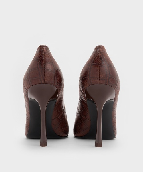「CHARLES & KEITH」 パンプス 23cm ブラウン レディース_画像5