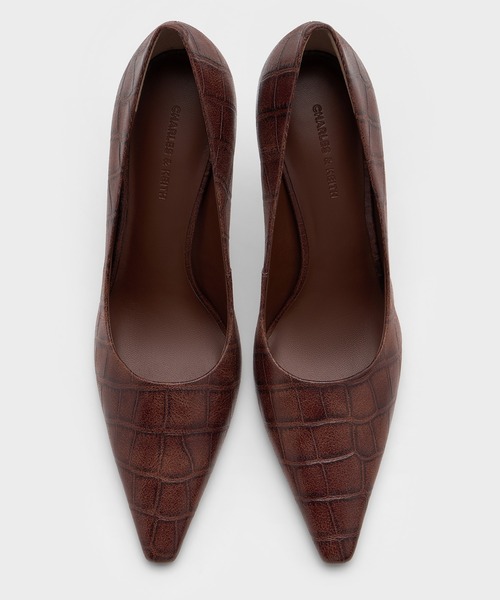 「CHARLES & KEITH」 パンプス 23cm ブラウン レディース_画像8