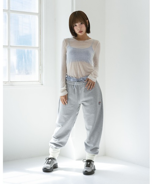 FILA（フィラ） ワイドパンツ スウェットパンツ ジャージ ESSENTIAL
