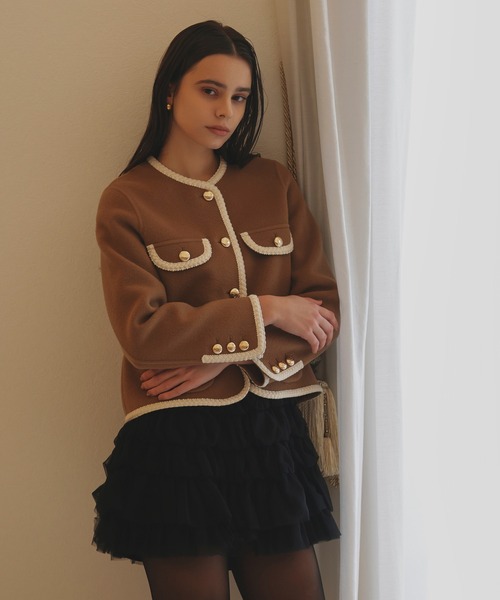 スカート E.TULLE MINI SKIRT