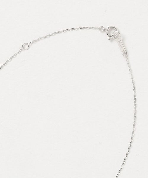 ネックレス K10ホワイトゴールドネックレス レディースの画像