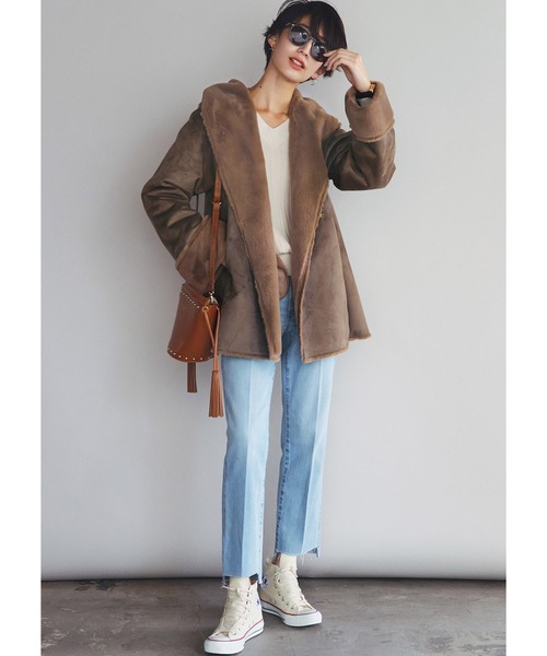 BALLY ブラウン ムートンコート 40 ✨BALLYバリー✨ムートン ロング コート 茶ブラウン - メルカリ