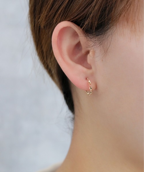 Jewel closet by L&Co. ピアス K10 フープ レディース