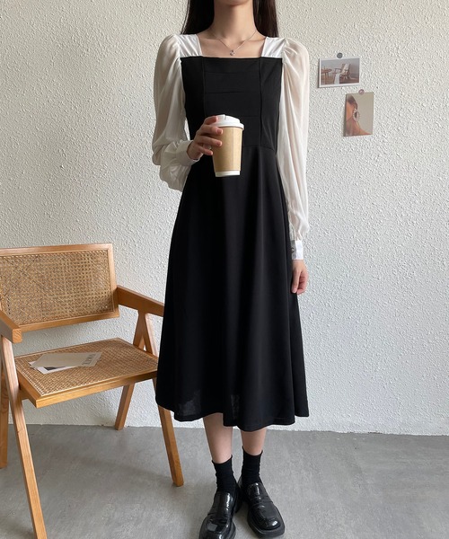 MAISON DE THERESE（メゾン ド テレーズ） ワンピース スクエアネック