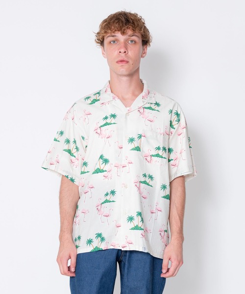 BEDWIN & THE HEARTBREAKERS シャツ S/S OPEN COLLAR ALOHA