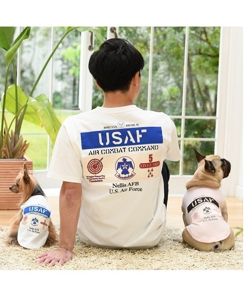AVIREX（アヴィレックス） 犬 服 AVIREX/USAFサンダーバーズTEE