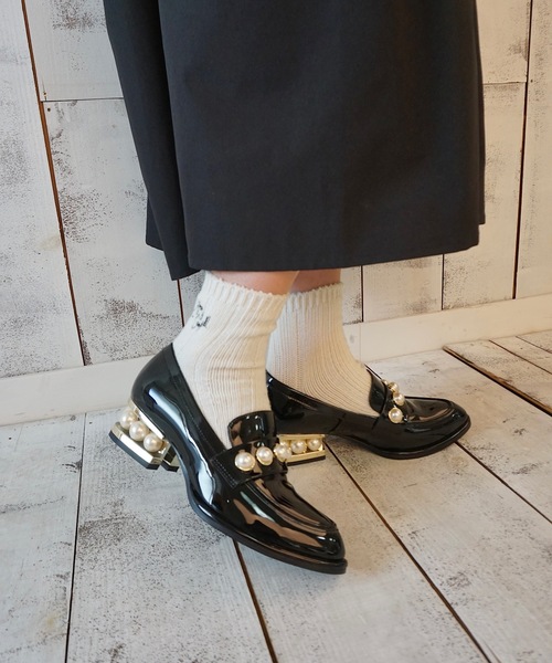 HERMES◇ローファー/35.5/BLK/af201199z