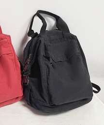   ロゴプリント キャンバス リュック ユニセックス pairmanon リュック ユニセックスバイカラーリュック キッズ