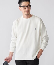 tシャツ 「WEB限定」SHIPS: ワンポイント ロゴ バーズアイ クルーネック ロングスリーブ Tシャツ メンズ｜ZOZOTOWN Yahoo!店