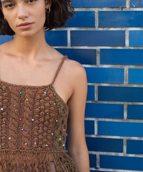 休日限定 キャミソール leinwande Cable Yahoo ZOZOTOWN : Camisole Knit トップス