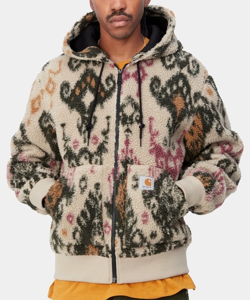 Carhartt 迷彩　ボアダウンジャケット　裏起毛　フード付き　レトロ　684 Carhartt WIP（カーハートワークインプログレス） コート ジャケット