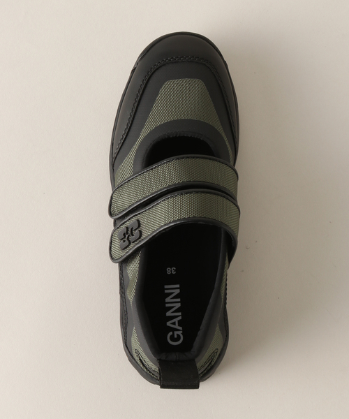 GANNI（ガニー） シューズ Performance Velcro Mary Jane Balle