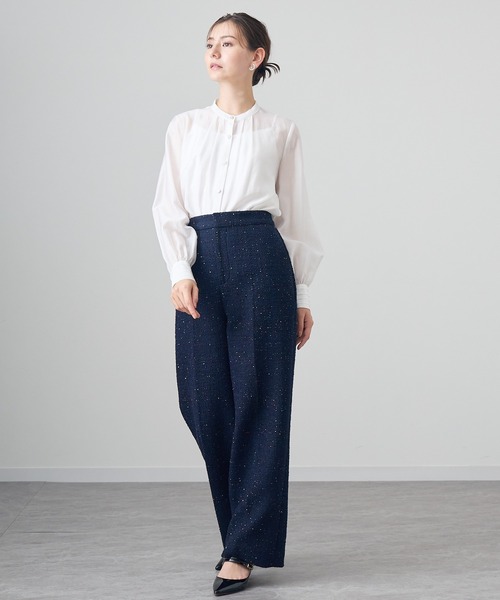 楽天市場】【SALE／50%OFF】オーガンジーパフ袖ブラウス ANAYI