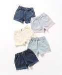 パンツ フリンジショートパンツ_デニム キッズ...の詳細画像3