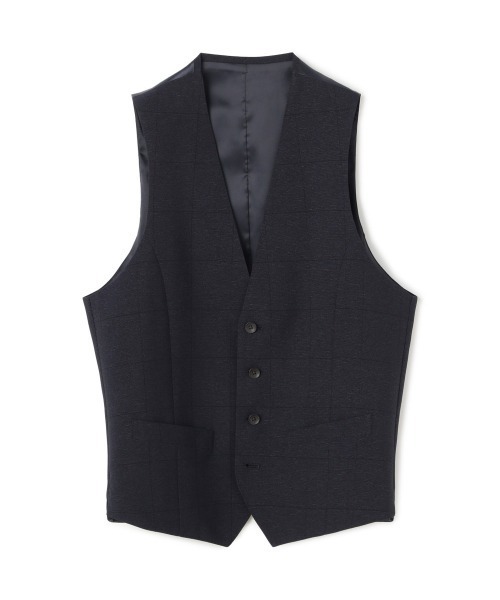 美品 SUIT SELECT セットアップ スーツ ウィンドウペン ブルー Ｍ位 CLASSICO TAPERED】【年間】2釦シングルスーツ 1タック/ネイビー