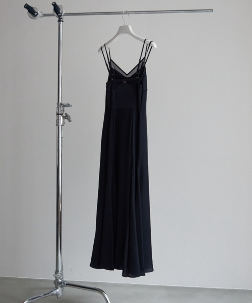 ワンピース レディース SHEER COMBI SATIN DRESS/シアーコンビサテンドレス｜zozo｜15