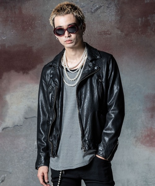 glamb 革ジャン ライダース Punk Bouquet Riders Jacket